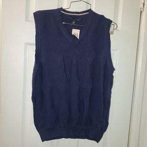 Charter club room size S navy sweater vest